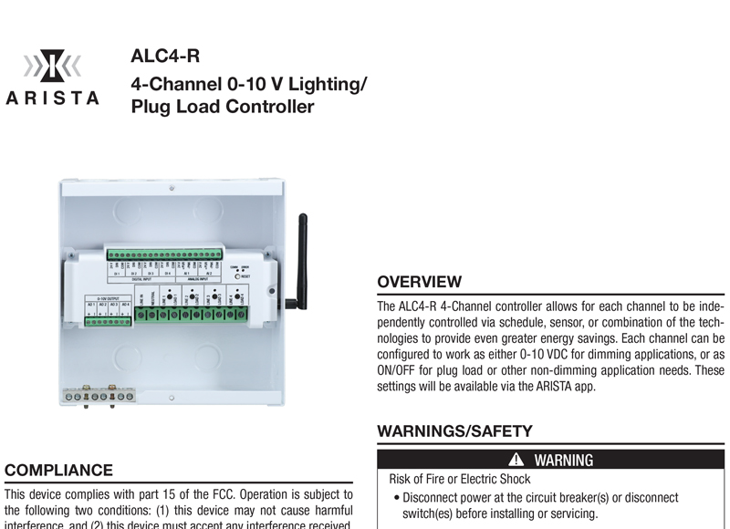 ALC4-R Instructions