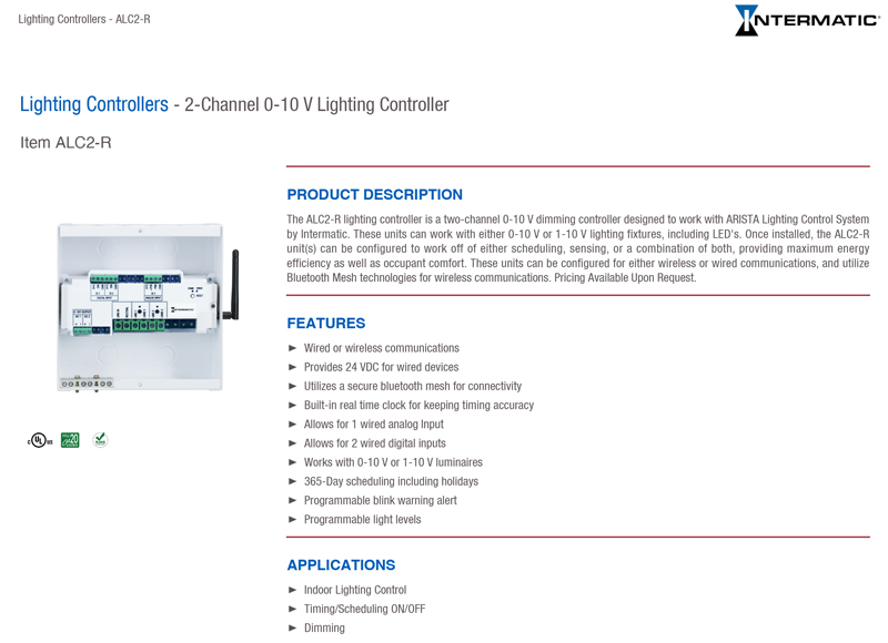 ALC2-R Technical Data Sheet