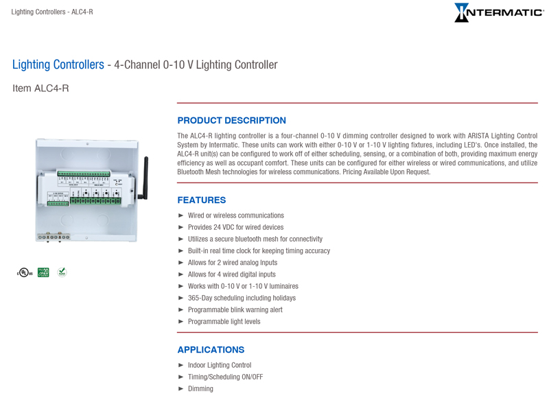 ALC4-R Technical Data Sheet