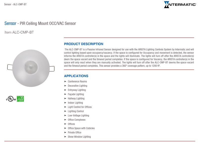 ALC-CMP-BT Technical Data Sheet